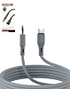 Silicone Wire USB-C to AUX (3ft) (Only Ground Shipping)