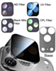 Magnetic Phone Camera Filter Kit with ND UV CPL Black Mist Filters for iPhone 17 Pro Max (GRAY) (Only Ground Shipping)