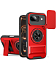Shockproof Mag Safe Slide Lens Case with Ring Holder - BLACK for Google Pixel 10A (Only Ground Shipping)