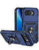 Dual Layers Hybrid Case with Metal Ring And Camera Protector for Google Pixel 10A (BLUE) (Only Ground Shipping)
