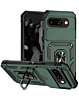 Dual Layers Hybrid Case with Metal Ring And Camera Protector - DARK GREEN Google Pixel 9A (Only Ground Shipping)