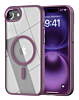 Shiny Magnetic Clear Cases - PURPLE for iPhone 7 (Only Ground Shipping)