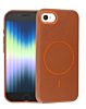 Magnetic Leather Soft Cases - GOLDEN BROWN for iPhone 7 / 8 (Only Ground Shipping)