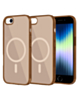 Transparent Magnetic Shockproof Case - BROWN for iPhone 6 / 6S / 7G / 8G / SE (Only Ground Shipping)