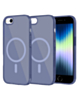 Transparent Magnetic Shockproof Case - NAVY for iPhone 6 / 6S / 7G / 8G / SE (Only Ground Shipping)
