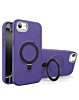 Support Heavy Duty Case with Wireless Charging Kickstand - PURPLE  for iPhone 7 / 8 (Only Ground Shipping)