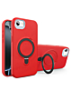 Support Heavy Duty Case with Wireless Charging Kickstand - RED for iPhone 7 / 8 (Only Ground Shipping)
