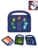 Shockproof Handle Case with Charms (NAVY BLUE) for iPad 5 (2017) / iPad 6 (2018) / Air 1 / Air 2 / Pro 9.7 (Only Ground Shipping)