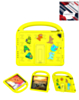 Shockproof Handle Case with Charms (YELLOW) for iPad 5 (2017) / iPad 6 (2018) / Air 1 / Air 2 / Pro 9.7 (Only Ground Shipping)