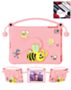 Kids Shockproof Tablet Case with Bee Handle Stand (PINK) for iPad 5 (2017) / iPad 6 (2018) / Air 1 / Air 2 / Pro 9.7 (Only Ground Shipping)