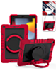 Multi-Functional Rugged Swivel Stand Case with Shoulder Strap (RED) for iPad 5 (2017) / iPad 6 (2018) / Air 1 / Air 2 / Pro 9.7 (Only Ground Shipping)