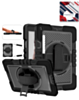 360 Rotating Hand Strap & Kickstand Case with Shoulder Strap (BLACK) for iPad 10.2" (7th / 8th / 9th) / Air 3 / Pro 10.5 (Only Ground Shipping)