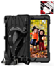 Rugged Tablet Case with Rotating Stand & Shoulder Strap (BLACK) for iPad 10.2" (7th / 8th / 9th) (Only Ground Shipping)