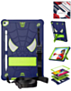 Rugged SpiderGrip Tablet Case with Kickstand & Shoulder Strap (NAVY BLUE & GREEN) for iPad 10.2" (7th / 8th / 9th) / Air 3 / Pro 10.5 (Only Ground Shipping)