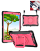 Full Body Protection Case with Square Kickstand (BLACK & HOT PINK) for iPad 10.2" (7th / 8th / 9th) / Air 3 / Pro 10.5 (Only Ground Shipping)
