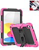 Heavy Duty Shockproof Tablet Case with Kickstand - HOT PINK for iPad 10 2022 (10.9") / iPad 11 (A16) (Only Ground Shipping)