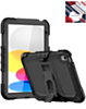 Heavy Duty Shockproof Tablet Case with Kickstand - BLACK for iPad 10 2022 (10.9") / iPad 11 (A16) (Only Ground Shipping)