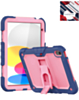 Heavy Duty Shockproof Tablet Case with Kickstand - NAVY BLUE & PINK for iPad 10 2022 (10.9") / iPad 11 (A16) (Only Ground Shipping)