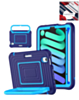SoftShield Tablet Case with Handle Stand (DARK BLUE) for iPad 10 2022 (10.9") / iPad 11 (A16) (Only Ground Shipping)
