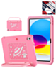 Kids SpaceGrip Tablet Case with Handle Stand (PINK) for iPad 10 2022 (10.9") / iPad 11 (A16) (Only Ground Shipping)