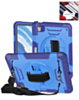 Shockproof Tablet Case with Rotating Hand Strap & Shoulder Strap Kickstand (BLUE) for iPad 10 2022 (10.9") / iPad 11 (A16) (Only Ground Shipping)