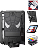 Rugged SpiderGrip Tablet Case with Kickstand & Shoulder Strap (BLACK) for iPad 10 2022 (10.9") / iPad 11 (A16) (Only Ground Shipping)