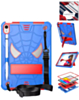 Rugged SpiderGrip Tablet Case with Kickstand & Shoulder Strap (BLUE & RED) for iPad 10 2022 (10.9") / iPad 11 (A16) (Only Ground Shipping)