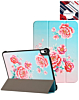Old Style Notebook Design Case - ROSE for iPad Air 11 2024 / 10 2022 (10.9") / Air 4 / Air 5 / Pro 11 (1st / 2nd / 3rd / 4th) (Only Ground Shipping)