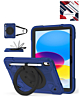 Shockproof Heavy Duty Stand Case with Pen Slot - NAVY BLUE & BLACK for iPad 10 (2022) / iPad 11 (2025) (Only Ground Shipping)