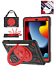 Shockproof Heavy Duty Stand Case with Pen Slot - BLACK & RED for iPad 10.2" (7th / 8th / 9th) / Air 3 / Pro 10.5 (Only Ground Shipping)
