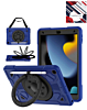 Shockproof Heavy Duty Stand Case with Pen Slot - NAVY BLUE & BLACK for iPad 10.2" (7th / 8th / 9th) / Air 3 / Pro 10.5 (Only Ground Shipping)