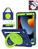 Shockproof Heavy Duty Stand Case with Pen Slot - NAVY BLUE & GREEN for iPad 10.2" (7th / 8th / 9th) / Air 3 / Pro 10.5 (Only Ground Shipping)