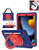 Shockproof Heavy Duty Stand Case with Pen Slot - NAVY BLUE & RED for iPad 10.2" (7th / 8th / 9th) / Air 3 / Pro 10.5 (Only Ground Shipping)