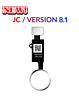 Purchase the silver Home Button solution flex cable version 8.1 JC for iPhone 8 Plus, 8, SE 2020 and 2022, 7 Plus, and 7.