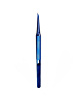 LuoWei Titanium Alloy Tweezers - Curved (BLUE)