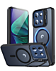 Magnetic Clear Phone Case - BLACK for Moto G Power 5G (2025 / 2026) / G Play 5G (2026) (Only Ground Shipping)