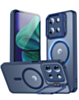 Magnetic Clear Phone Case - DARK BLUE for Moto G Power 5G (2025 / 2026) / G Play 5G (2026) (Only Ground Shipping)