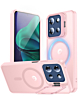 Magnetic Clear Phone Case - PINK for Moto G Power 5G (2025 / 2026) / G Play 5G (2026) (Only Ground Shipping)