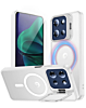 Magnetic Clear Phone Case - WHITE for Moto G Power 5G (2025 / 2026) / G Play 5G (2026) (Only Ground Shipping)