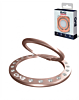 EVO PO1 Magnetic Phone Ring Compatible with Wireless Charging - ROSE GOLD STONE (Only Ground Shipping)