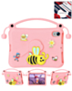 Kids Shockproof Tablet Case with Bee Handle Stand (PINK) for iPad Mini 6 / 7 (Only Ground Shipping)