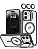 Transpalet Silicone case & Camera stand with Camera Lens - BLACK for iPhone 12 / 12 Pro (Only Ground Shipping)