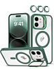 Transpalet Silicone case & Camera stand with Camera Lens - DARK GREEN for iPhone 12 / 12 Pro (Only Ground Shipping)