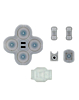 Rubber Conductive D-Pad Buttons (Right) Set (6 Piece Set) for Nintendo Switch Joy-Con Controller