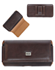 EVO 6.9" Horizontal Texture Leather Pouch - BROWN (Only Ground Shipping)
