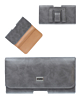 EVO 6.9" Horizontal Leather Pouch - GRAY (Only Ground Shipping)