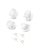 R1 L1 R2 L2 Trigger Buttons with Springs for PlayStation 5 Controller (WHITE) (BDM-030) (8 Piece Set)