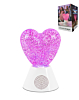 LED Glowing Glitter Lamp with Wireless Speaker - PURPLE (Only Ground Shipping)