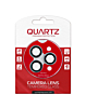 Grab wholesale deals on the Quartz HD Tempered Glass with Metal Ring in Gray for iPhone 16 Pro and 16 Pro Max Back Camera.