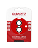 QUARTZ HD Tempered Glass with Metal Ring for iPhone 17 Back Camera (SILVER)